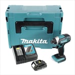 Makita - dtd 152 Y1J-D 18V Li-Ion Visseuse à chocs sans fil avec boîtier Makpac + 1x Batterie bl 1815 n 1,5 Ah Li-Ion + 1x Chargeur rapide dc 18 rc