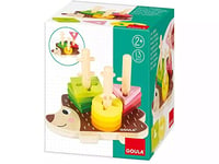 Goula- Stackable Hedgehog Hérisson empilable, 53158, Multicolore, Moyen