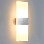 Vingo - Applique murale led Chambre à coucher Applique murale couloir Inne Spot mural Blanc chaud 6W