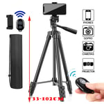 Trépied de voyage portable en aluminium,mini trépieds,support de photographie universel,Gopro,iPhone,Samsung,Xiaomi,téléphone Huawei,102cm - Type Black