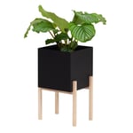 Design House Stockholm - Botanic Pedestal Pot Black / Ash - Krukor - Atelier 2+ - Svart