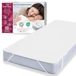 PATAYA Protege Matelas 140x190 cm – Alese, Housse Matelas, Protection de Matelas Incontinence, Housse Anti Punaise de lit Alèse Matelas, pour Les Enfants (140x190 cm) White