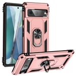 Google Pixel 7      Military Armour Ring Case    RoseGold