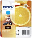 Epson C13T33424022 Standard Original Inkjet Cartridges - Cyan