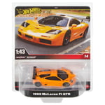 Hot Wheels Premium 1995 McLaren F1 GTR Orange Kids Children Toy Ages 6+ Sealed