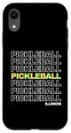 Coque pour iPhone XR Pickleball Illinois Pickleball Retro Paddle Pickleball