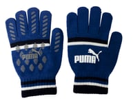 Puma Cat Magic Big Logo Winter Mens Gloves Blue Black 041678 04 Textile - Size Medium