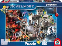 Schmidt Spiele 56482 Playmobil, château de Novelmore, Puzzle pour Enfant 150 pièces, Coloré, 17 x 11.5 cm
