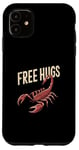 iPhone 11 Vintage Scorpion Free Hugs Funny Daddy Hugs Design Hugs Meme Case