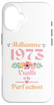 Coque pour iPhone 16 52 ans femme 1973 idée cadeau anniversaire Humour drôle