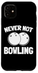 Coque pour iPhone 11 Jeu De Bowling Quilles - Joueur Boule Bowling