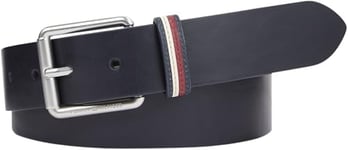 Tommy Hilfiger Ceinture Homme Cuir, Bleu (Space Blue), 85 cm