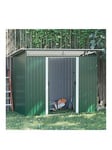 Outsunny 8.5 X 4Ft Tilted Roofed Metal Storage Garden Shed With Lightsky Panels