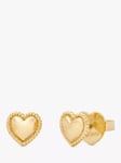 kate spade new york Golden Hour Heart Stud Earrings, Gold