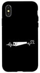 Coque pour iPhone X/XS Woodworker Heartbeat Homme Femme Fière Charpentier Drôle