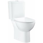 Bau Ceramic - wc combi avec réservoir et abattant softclose, rimless, DualFlush, blanc alpin 39942000 - Grohe