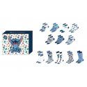 Stitch - Gift Box Calendrier - 12 Paires De Chaussettes (T 36-41)