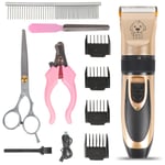 Professional Pet Dog Clipper Grooming Trimmer Animal Hair Electric Shaver Kit