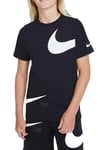 Nike Garçon B Nsw Tee Swoosh Pack Fa21 T Shirt, Noir, 13 ans EU