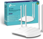 TL-WA1801 Points d'Accès WiFi 6 AX1800Mbps, Port Gigabit, Prend en Charge Le PoE Passif, Repeteur WiFi 6, AP, WPA3, Bi-Bande, Brancher et Utiliser, Couverture améliorée, Captive Portal