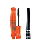 Rimmel London Scandaleyes Mascara and Exaggerate Eyeliner Bundle