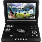 9.8\ LCD Afficher Lecteur de DVD Lecteur de téléviseur portable 270 Ecran rotatif Avec lecteur de carte USBSD