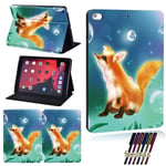 (iPad Air 1 215.fox)Tablettikotelo Apple IPad 5th Gen/7th Gen/8th Gen/Air 2/3/IPad 2/3/4/iPad Pro/1st Gen/2nd Gen/IPad Mini 1/2/3 /4/5 Cover+ Pen Tietokoneen kannet ja kuoret