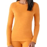 Smartwool Womens Cl Thermal Merino Base Layer Crew (Orange (MARMALADE HEATHER) Large)