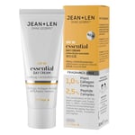 Jean & Len Essential Day Cream, idéal pour tous les types de peau, optimise la fermeté de la peau, avec SPF 30 et collagène végétal, crème de jour végétalienne et sans parfum, 50 ml