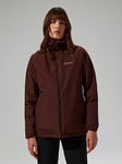 Berghaus Womens Deluge Pro 3.0 Insulated Jacket - Brown, Brown, Size 16, Women