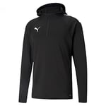 PUMA Men's teamLIGA Training Fleece Sweater, Puma Black-puma White, size: S