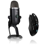 Logitech G903 LIGHTSPEED Wireless Gaming Mouse + Blue Microphones Yeti X Professional Condenser USB Microphone with High-Res Metering