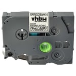 vhbw 1x Ruban compatible avec Brother PT 300, 2730, 2730VP imprimante d'étiquettes 8m x 9mm Noir sur Transparent, flexible, laminée