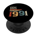 Epic since 1991 Original Vintage Birthday Est édition 1991 PopSockets PopGrip Adhésif