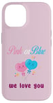 Coque pour iPhone 14 Ballons roses ou bleus