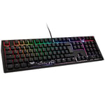 Ducky Shine 7 PBT Gaming Tastatur, MX-Speed-Silver, RGB LED - blackout