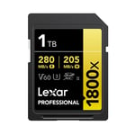 Lexar 1TB Professional 1800x UHS-II SDXC Memory Card