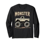 Monster Truck, Retro Monster Truck, Vintage Monster Truck Long Sleeve T-Shirt