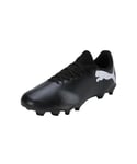 Puma Men Future 7 Play Fg/Ag Soccer Shoes, Puma Black-Puma White, 45 EU