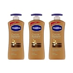 Vaseline Intensive Care Cocoa Radiant Lotion Moisturiser 3 x 600ml Pump