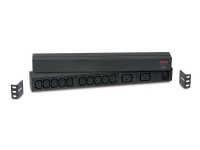 APC Basic Rack-Mount PDU - Grenuttag (kan monteras i rack) - AC 208/230 V - ingång: IEC 60320 C20 - utgångskontakter: 12 (power IEC 60320 C13, IEC 60320 C19) - Världsomspännande - svart - för P/N: SMTL1000RMI2UC, SMX1000C, SMX1500RM2UC, SMX1500RM2UCN