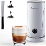 Pro Breeze® Electric Milk Frother, Steamer & Warmer - Automatic Whisk for Coffee, Hot Chocolate, Iced Frappe - Coffee Gifts for Coffee Lovers - White