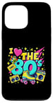 Coque pour iPhone 13 Pro Max Chemise « I Love The 80s » pour homme et femme, costume de fête vintage des années 80