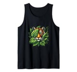 Tiger in the jungle with wilderness and nature Tank Top