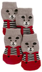 Kerbl Bruno Chaussettes pour Chien Gris/Rouge Taille S