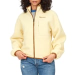 MARMOT Women's Aros Full-Zip Jacket - Sherpa Fleece with Retro Style, Wheat, L