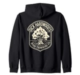 Dick Hardwood's Bush Trimming, Funny Company Landscaping Zip Hoodie