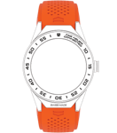 TAG Heuer Watch Strap Connected II Perforated Silicone Orange D