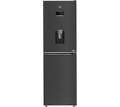 BEKO HarvestFresh CNG5692DVPZ 50/50 Fridge Freezer - Black Steel, Black