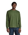 G-STAR RAW Men's Lash Sweatshirt, Multicolour (dk nuri green htr D18231-C425-4541), M